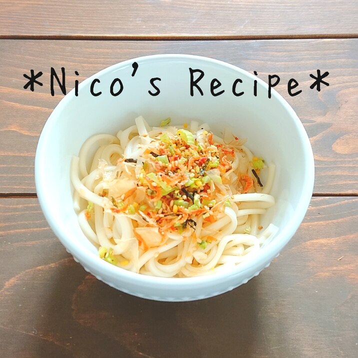 あみえびふりかけの冷やしうどん